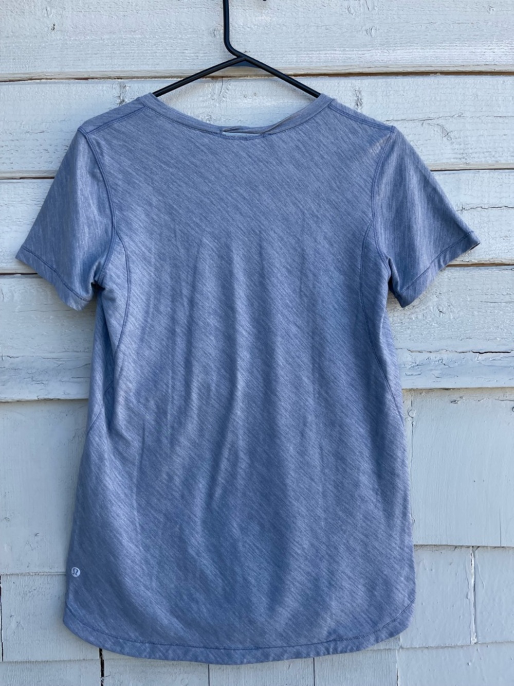 Lululemon Light Blue What The Sport V Neck Tee Size 8-10 - Picture 10 of 12